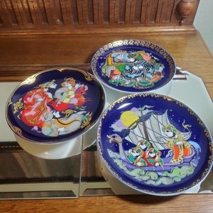 Bjorn Wiinblad Collection of 3 Decorative Plates